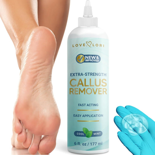 Callus Remover for Feet (Extra Strength) Foot Scrubber Dead Skin Callus Gel - Professional Pedicure Feet Scraper Spa Essential, 6Oz