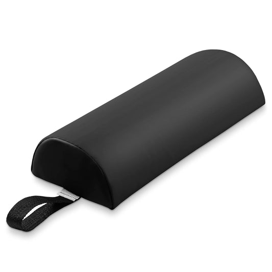 Half round Neck Massage Table Bolster Pillow Pad - 13 X 6 X 3 Inch - Black